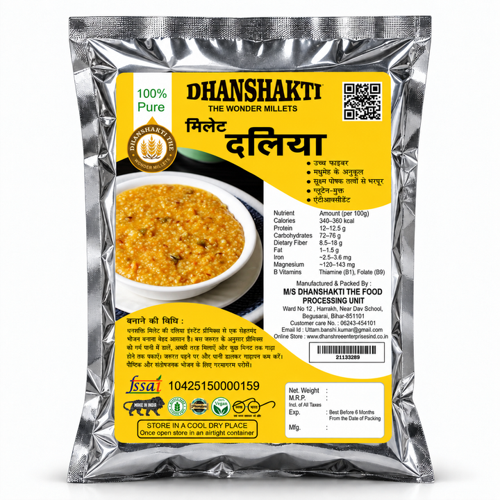 Millet Dalia (मिलेट दलिया)